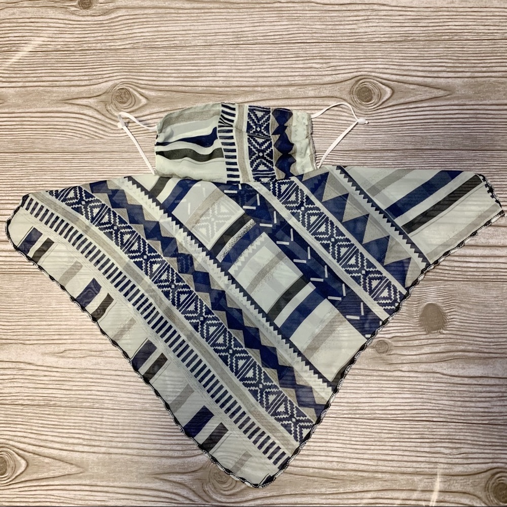 Geometric Print Face Mask